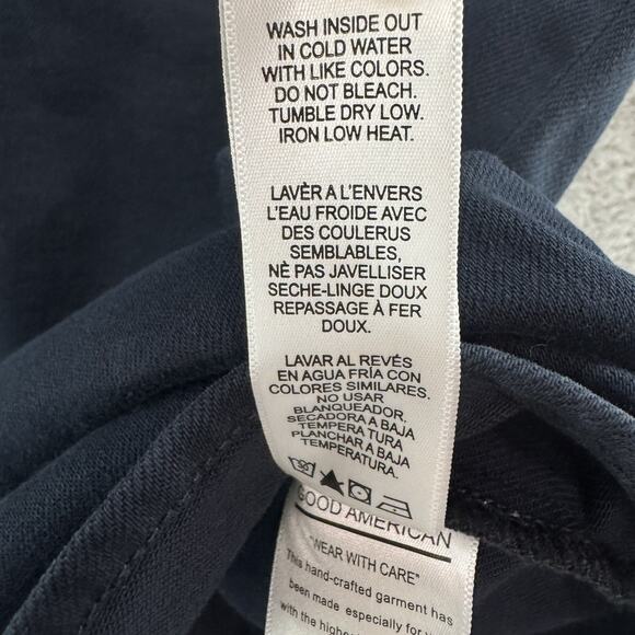 Good American Shacket Womens 4/XL Black Vintage Wash Button Up Jacket Shirt - Picture 13 of 13